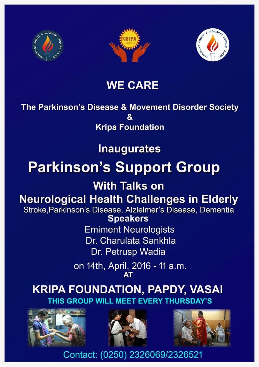 Parkinson’s Support group – Kripa Foundation