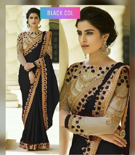 georgette designer saree